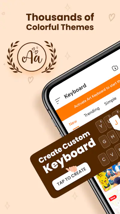 Keyboard Themes - Fonts, Emoji screenshot 1