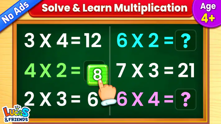 Kids Multiplication Math Games screenshot 1
