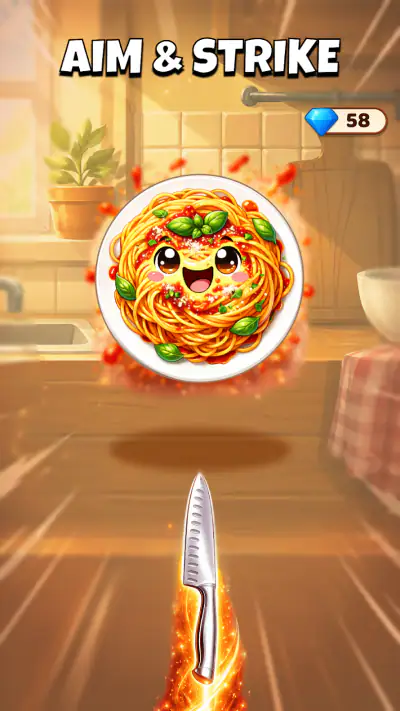 Kitchen Ninja — Knife Thrower screenshot 1