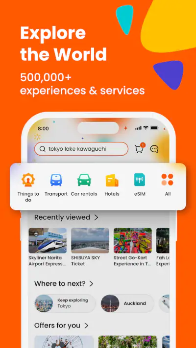 Klook: Travel & Activities screenshot 1