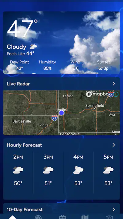 KOAM Sky Watch Weather screenshot 1