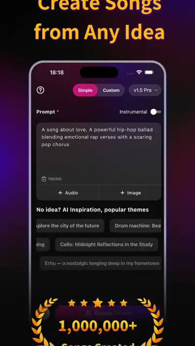KP AI Music & Song Maker screenshot 1