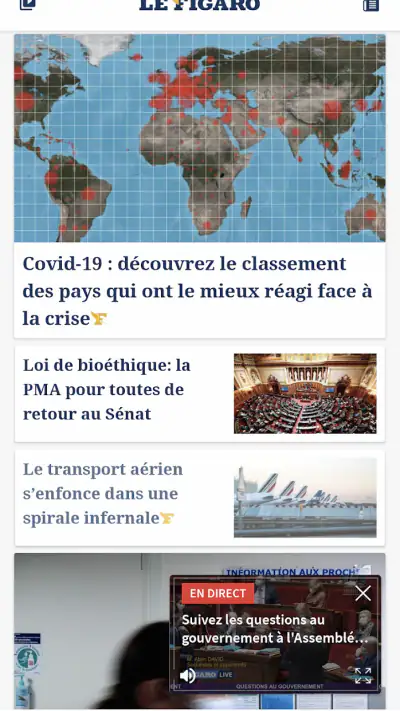 Le Figaro.fr: Actu en direct screenshot 1