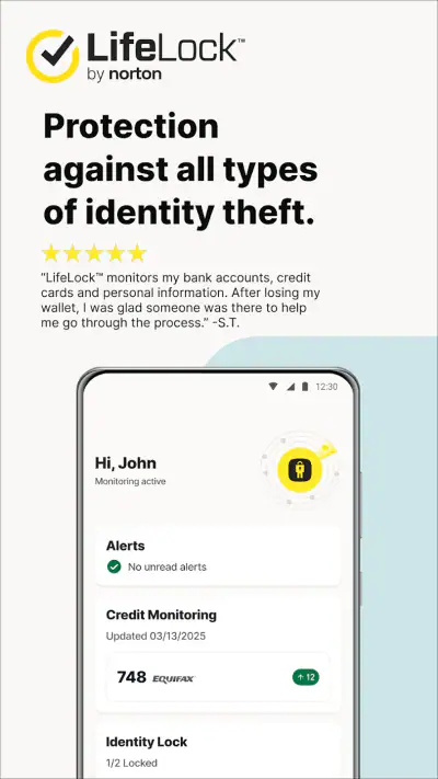 LifeLock Identity by Norton screenshot 1