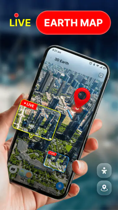 Live Cam Earth Map - GPS Cam screenshot 1