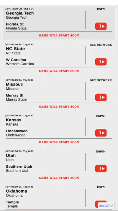 Live Sports screenshot 1