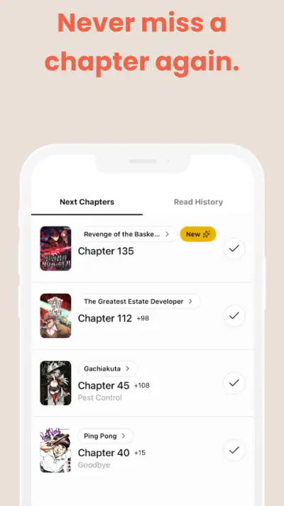 MangaTime - Manga Tracker screenshot 1