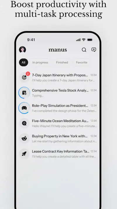 Manus AI screenshot 1