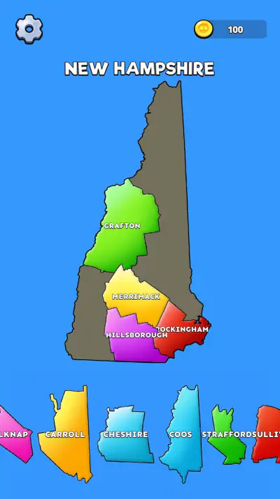 Map Fit : My Country Puzzle screenshot 1
