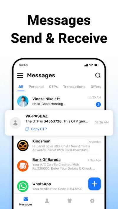 Messenger - SMS, Text & Chat screenshot 1