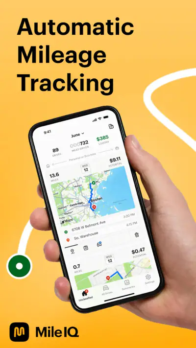 Mileage Tracker & Log - MileIQ screenshot 1