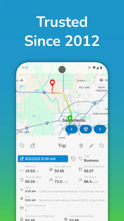 Mileage Tracker & Vehicle Log screenshot 1