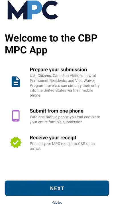 Mobile Passport Control screenshot 1