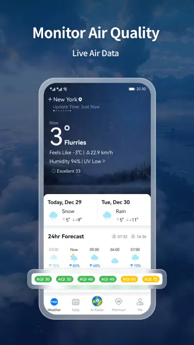 MojiWeather: Weather Radar screenshot 1