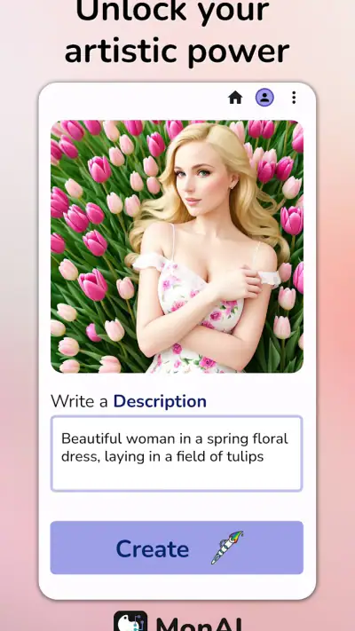 monAI - AI Art Generator screenshot 1