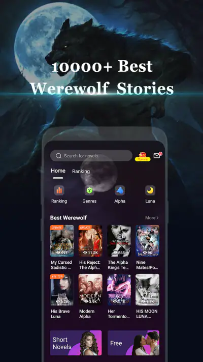 Moonovel-Werewolf Romance screenshot 1