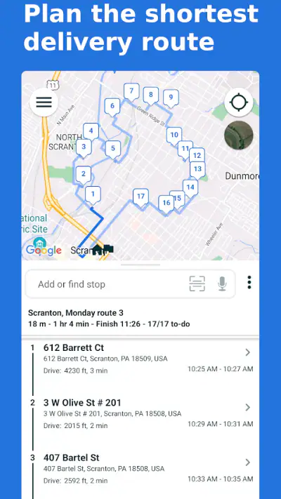 Multi-Stop Route Planner screenshot 1