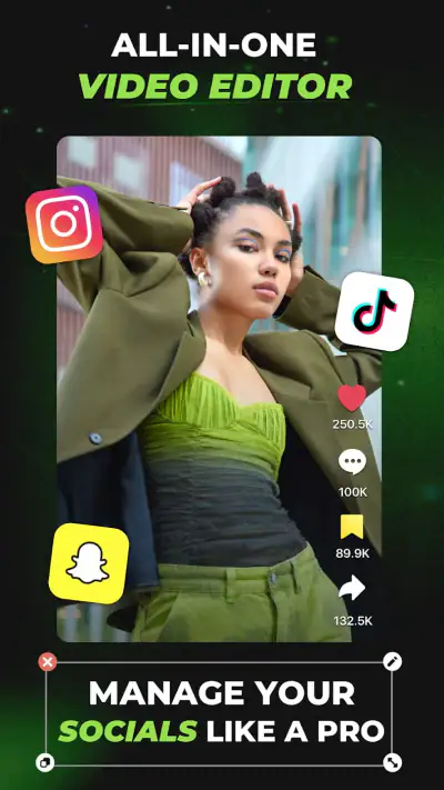 AI Video Editor, Reels: inMelo screenshot 1