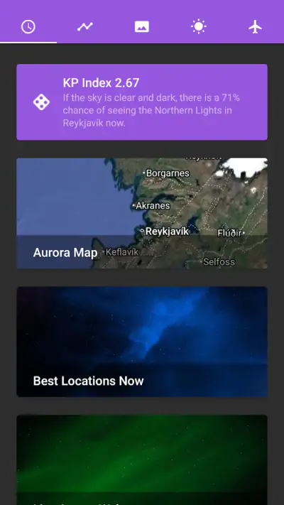 My Aurora Forecast & Alerts screenshot 1