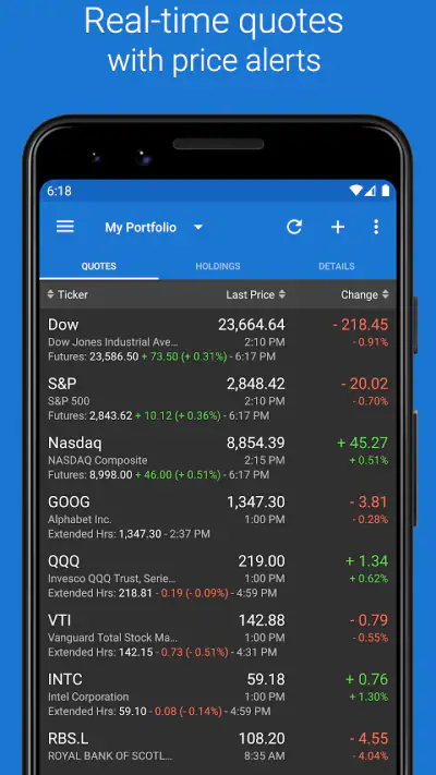 My Stocks Portfolio screenshot 1