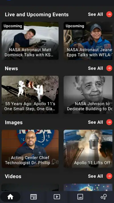 NASA screenshot 1