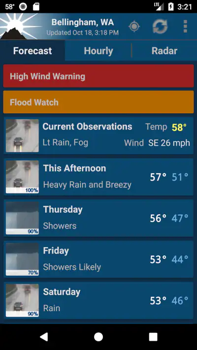 NOAA Weather Unofficial screenshot 1