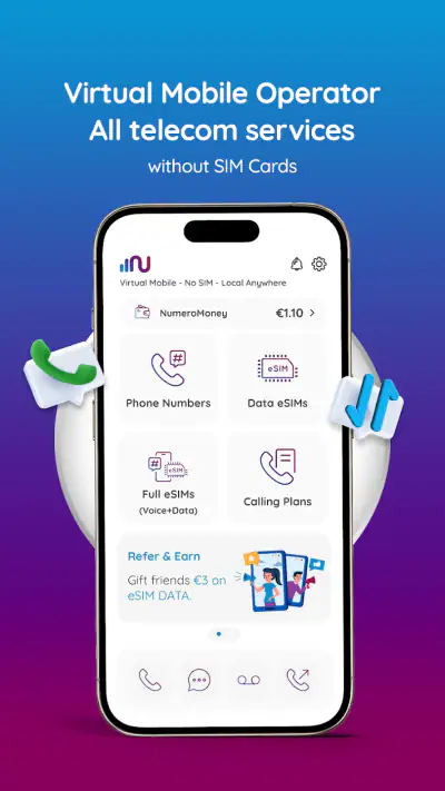 Numero: Number - Data - Call screenshot 1