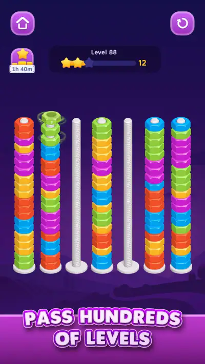 Nut Sort: Color Sorting Game screenshot 1