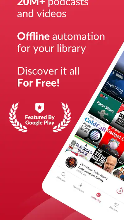 Offline Podcast App: Player FM screenshot 1