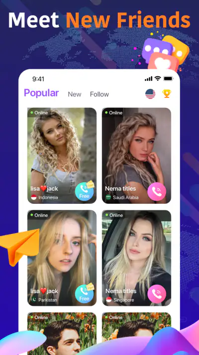 Olamet - Video Chat Online screenshot 1