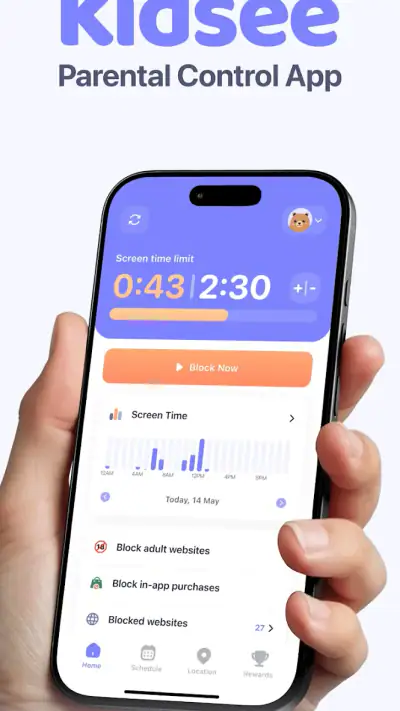 Parental Control App - Kidsee screenshot 1