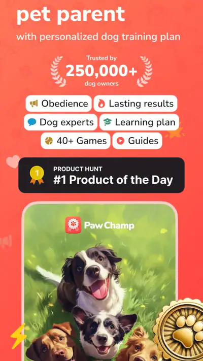 PawChamp - Dog Training & Care screenshot 1
