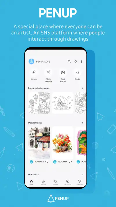 PENUP – Drawing-sharing SNS screenshot 1