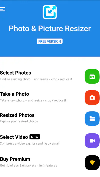 Photo & Picture Resizer screenshot 1