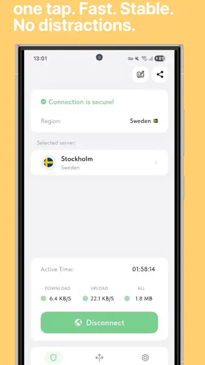 Ping VPN screenshot 1