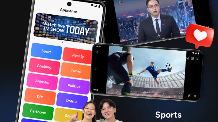 PlayTV: Live Sports TV & Shows screenshot 1