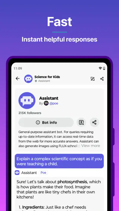 Poe - Fast AI Chat screenshot 1