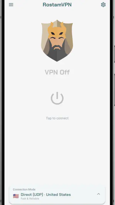 RostamVPN: Fast & Secure VPN screenshot 1