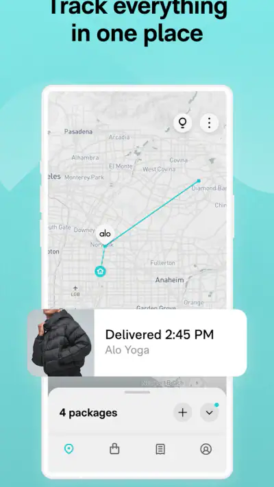 Route: Package Tracker screenshot 1