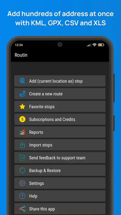 Routin Smart Route Planner screenshot 1