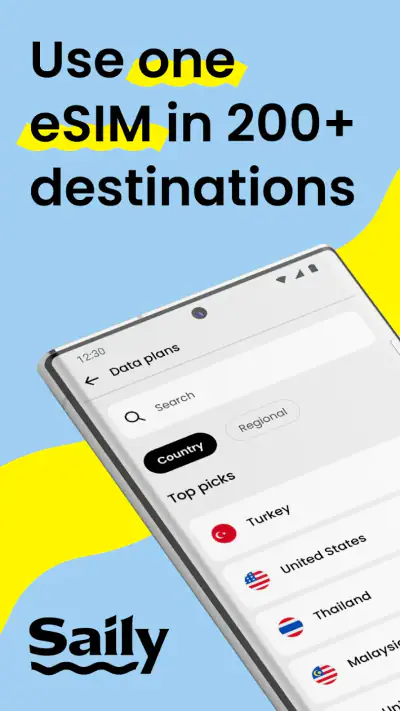 Saily: Travel eSIM & Data screenshot 1