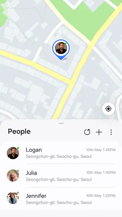 Samsung Find: Location Sharing screenshot 1