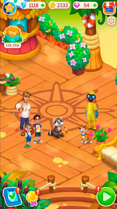 Secrets of Paradise Merge Game screenshot 1