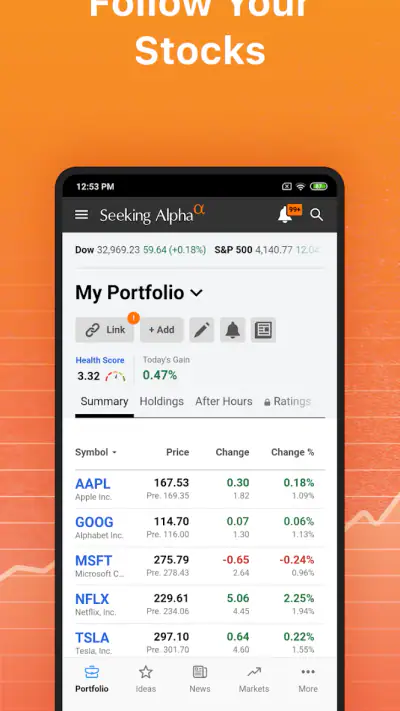 Seeking Alpha: News & Analysis screenshot 1