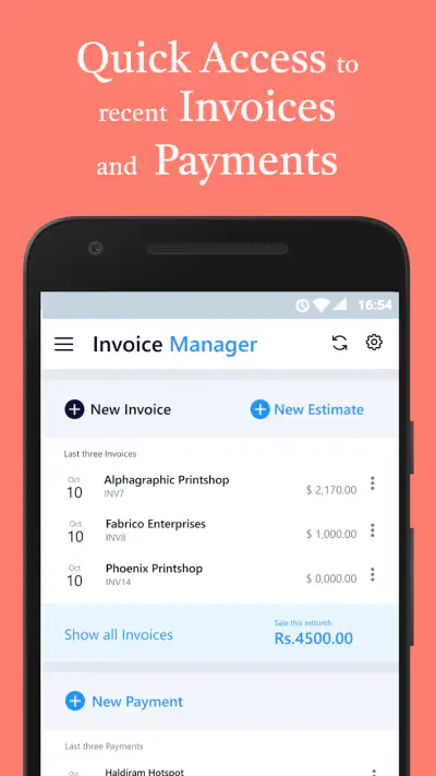Simple Invoice Manager screenshot 1