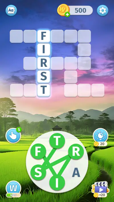 Sky Words: Relax Puzzle Games screenshot 1