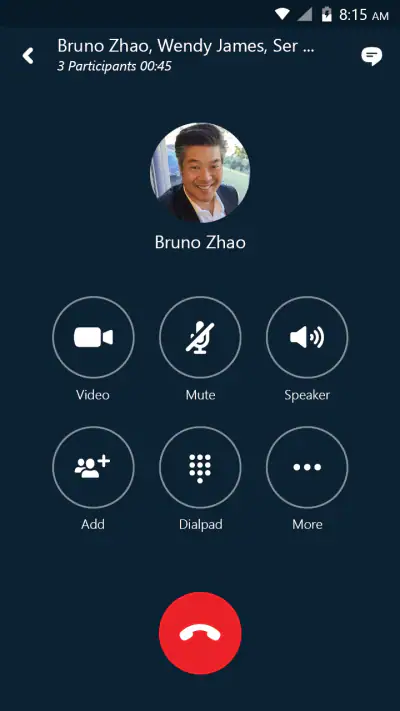 Skype for Business for Android screenshot 1