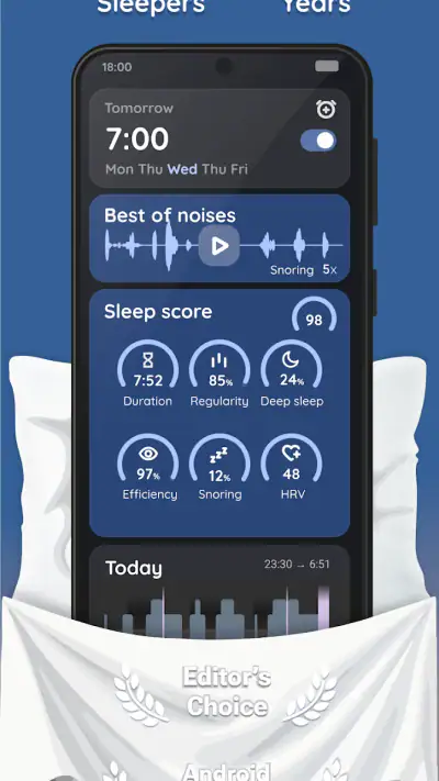 Sleep as Android: Smart alarm screenshot 1
