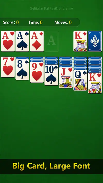 Solitaire Pal: Big Card screenshot 1