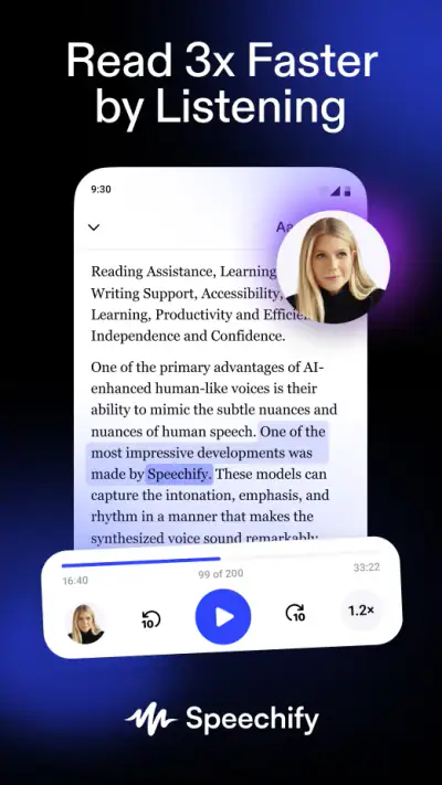 Speechify – Text to Speech screenshot 1
